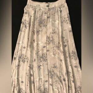 Limited Long Flower Print Skirt by The Limited
